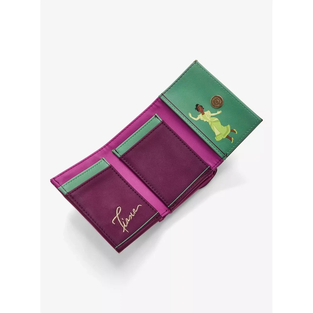 Disney Our Universe The Princess and the Frog Tiana's Palace Purple Flap Wallet